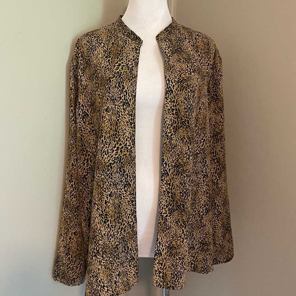 Chic Black and Tan Liz Claiborne Reversible Jacket